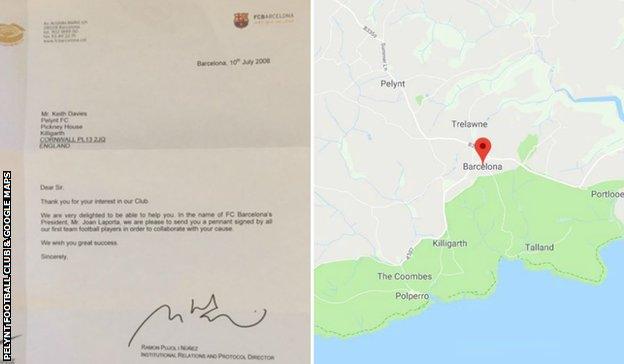 Barcelona wrote a letter (left) to the club