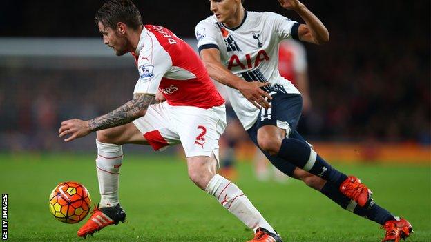 Arsenal defender Mathieu Debuchy