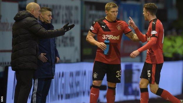 Mark Warburton (left) and Andy Halliday (right)