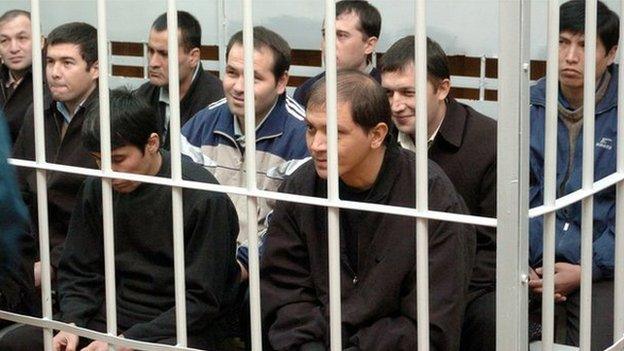 Allegations of torture and forced confessions surrounded the trial of 15 Uzbek men following the Andijan massacre in 2005 when troops fired into a crowd, killing hundreds