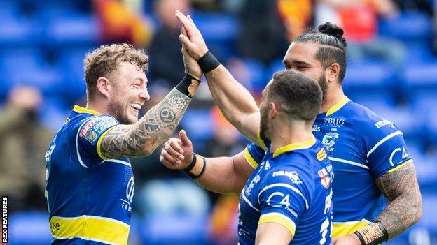 Warrington players celebrate