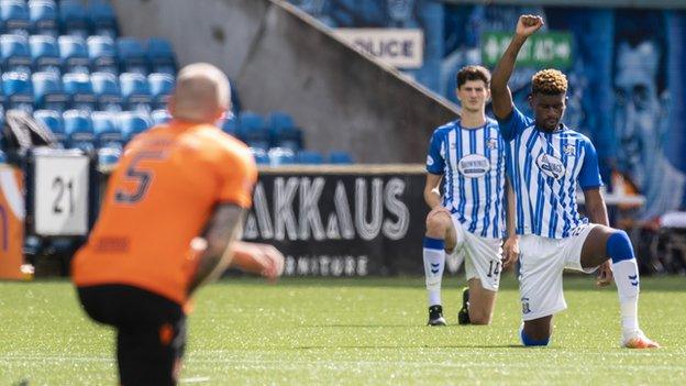 The impact of taking a knee has been diminished, accoring to Dundee Unitd manager Micky Mellon