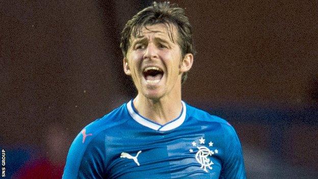 Rangers midfielder Joey Barton