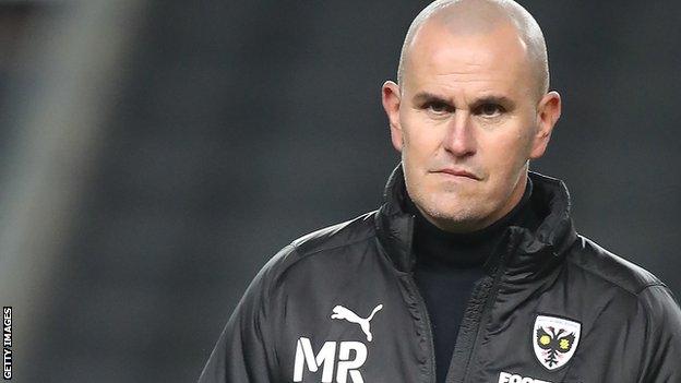 AFC Wimbledon manager Mark Robinson