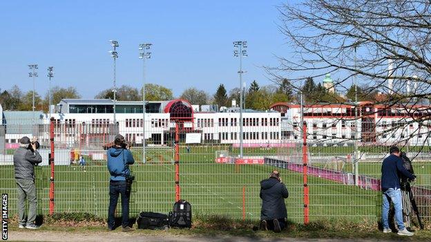 Bayern Munich training