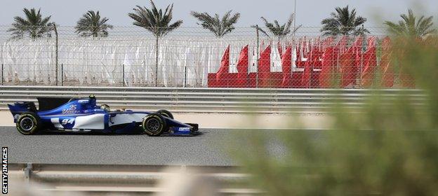 Sauber's German driver Pascal Wehrlein