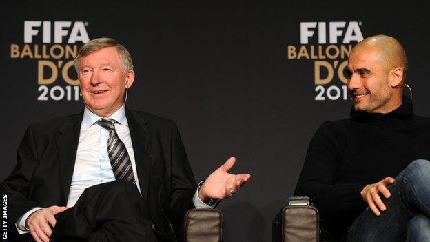 Sir Alex Ferguson and Pep Guardiola