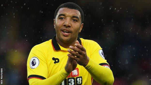 Watford striker Troy Deeney