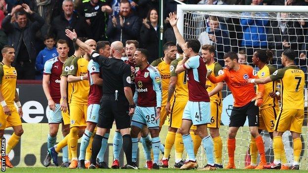 Burnley penalty appeal