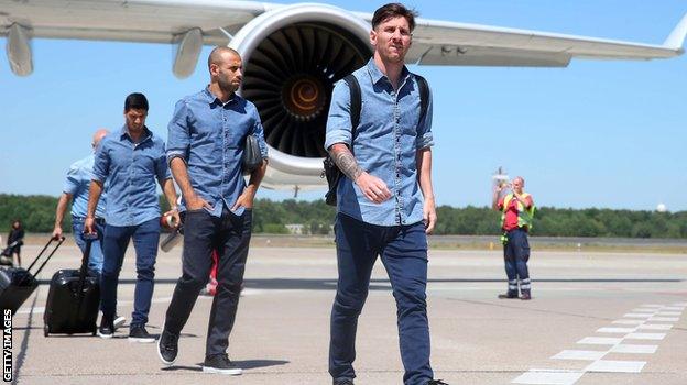 Barcelona in double denim in 2015