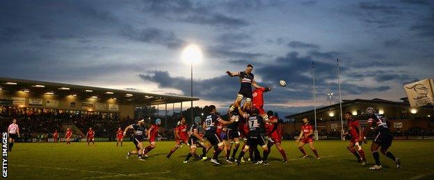 Doncaster Knights play at Castle Park