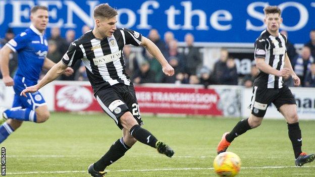 Gavin Reilly scored 22 goals for St Mirren in season 2017-18