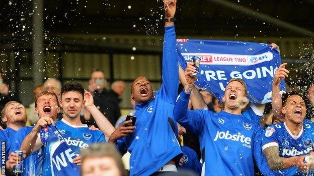 Pompey celebrating