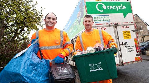 Bathnes Council recycling collection