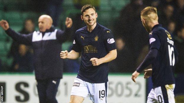 Bob McHugh grabbed the late leveller for 10-man Falkirk