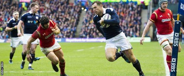 Scotland score through Tim Visser