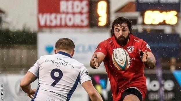 Alec Clarey in action for Jersey Reds