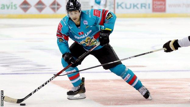 Jonathan Ferland secured the win for Belfast Giants with an overtime winner against the Clan