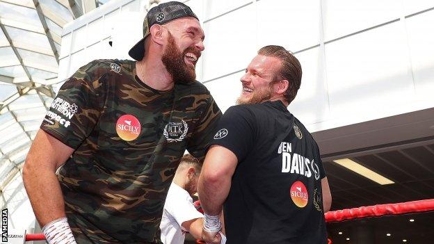 Fury worked with Davison since his return to boxing after battling mental health issues