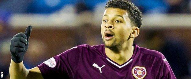 Hearts striker Osman Sow