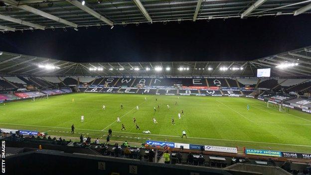 Swansea v Saints, no fans