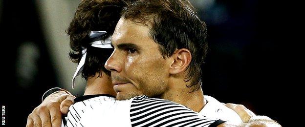 Roger Federer and Rafael Nadal