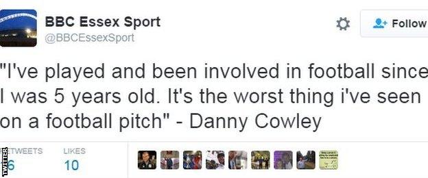 BBC Essex Sport tweet