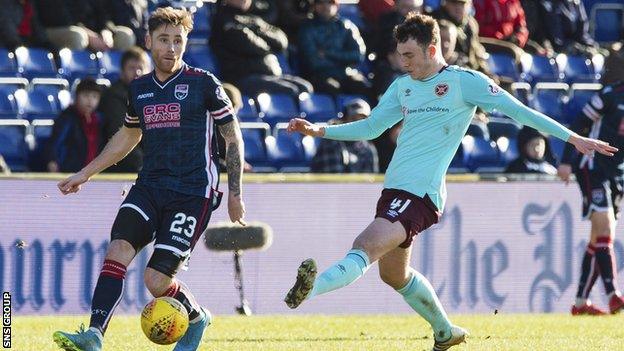 Tansey (left) made two appearances while on loan at Ross County in the second half of last season