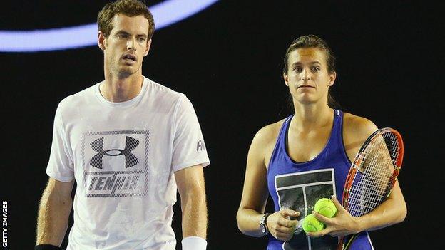 Andy Murray and Amelie Mauresmo