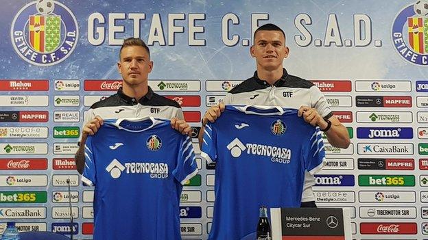 Jack Harper, right, signed for Getafe in July