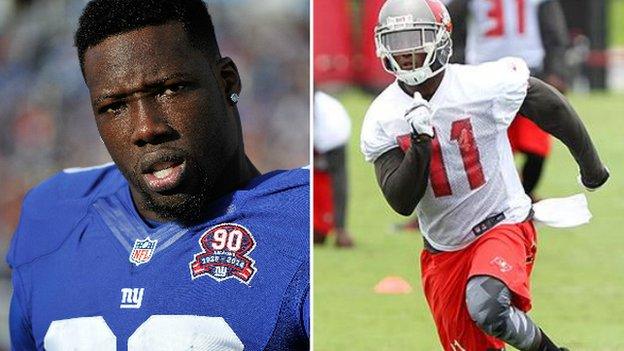 Jason Pierre Paul and CJ Wilson