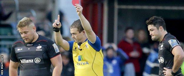 Richard Barrington and Brad Barritt (right)