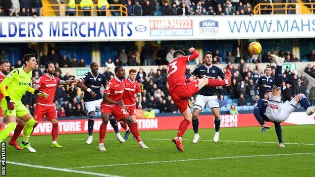 Ryan Tunnicliffe puts Millwall ahead against Nottingham Forest
