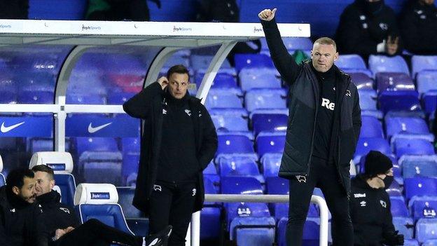 Wayne Rooney has lost one of his eight games since taking sole responsibility as Derby caretaker boss