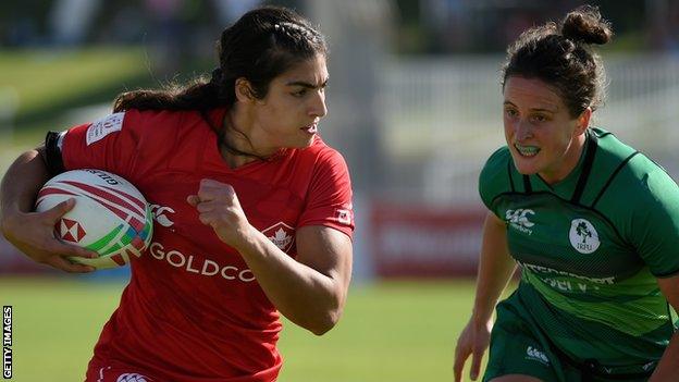 Canada take on Ireland in women's sevens