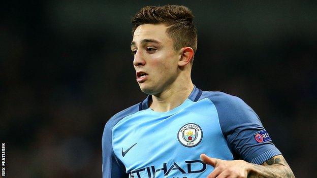 Manchester City defender Pablo Maffeo