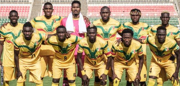 Mali team in October 2021