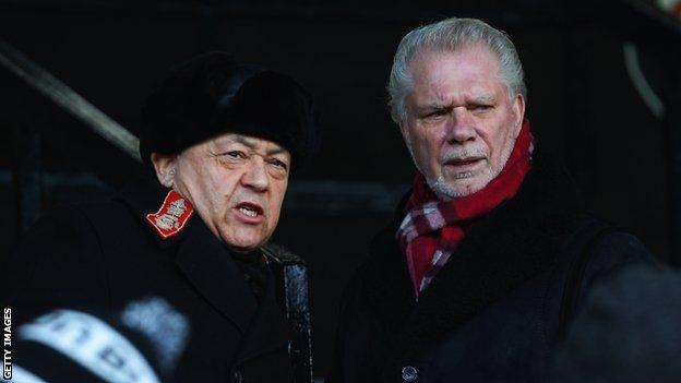 West Ham co-chairmen David Sullivan and David Gold