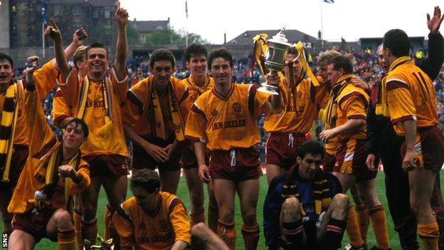 Motherwell lift the cup after an extra-time thriller