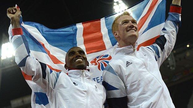 Mo Farah and Greg Rutherford