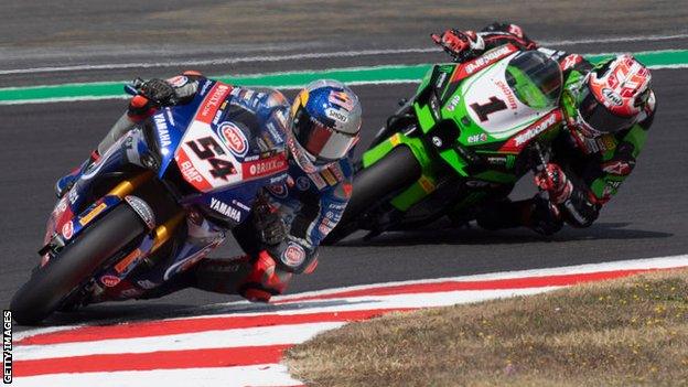 Toprak Razgatlioglu and Jonathan Rea