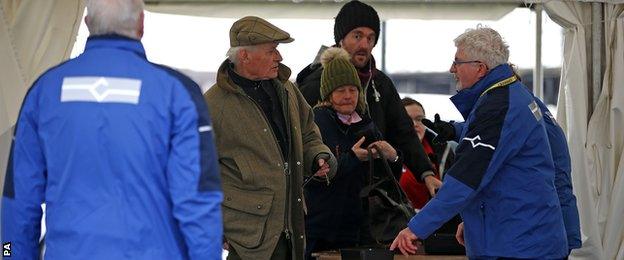 Bag checks at Aintree