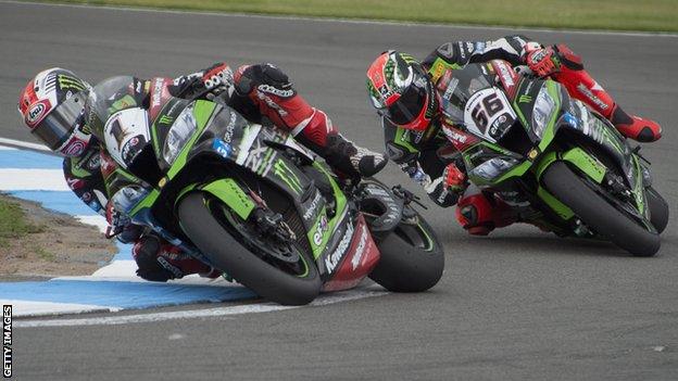 Jonathan Rea and Tom Sykes