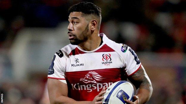 Charles Piutau will miss Ulster's game at the Sportsground