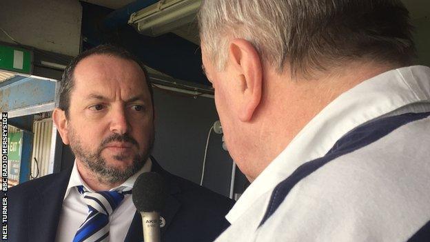 Chester chairman David Harrington-Wright was interviewed by BBC Radio Merseyside's Neil Turner after Saturday's victory at Barrow