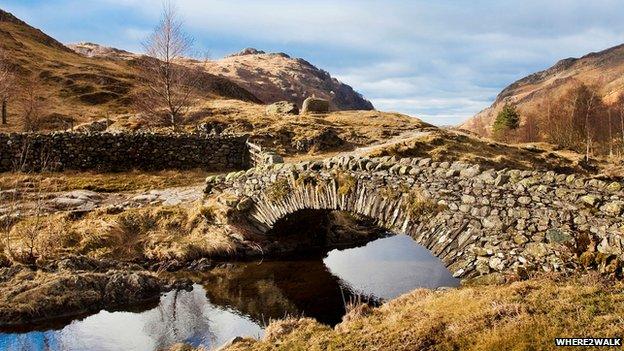 Pack Horse Bridge in Watendlath, Cumbria