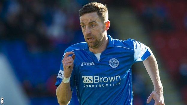 St Johnstone striker Steven MacLean