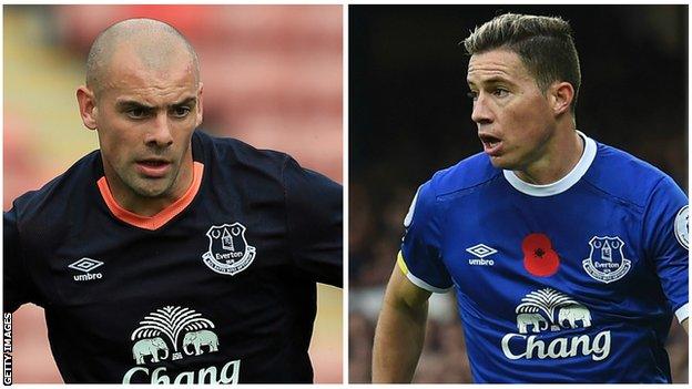 Darron Gibson and Bryan Oviedo