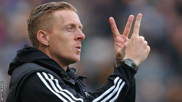 Swansea City manager Garry Monk