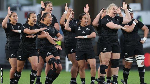 New Zealand performing the haka